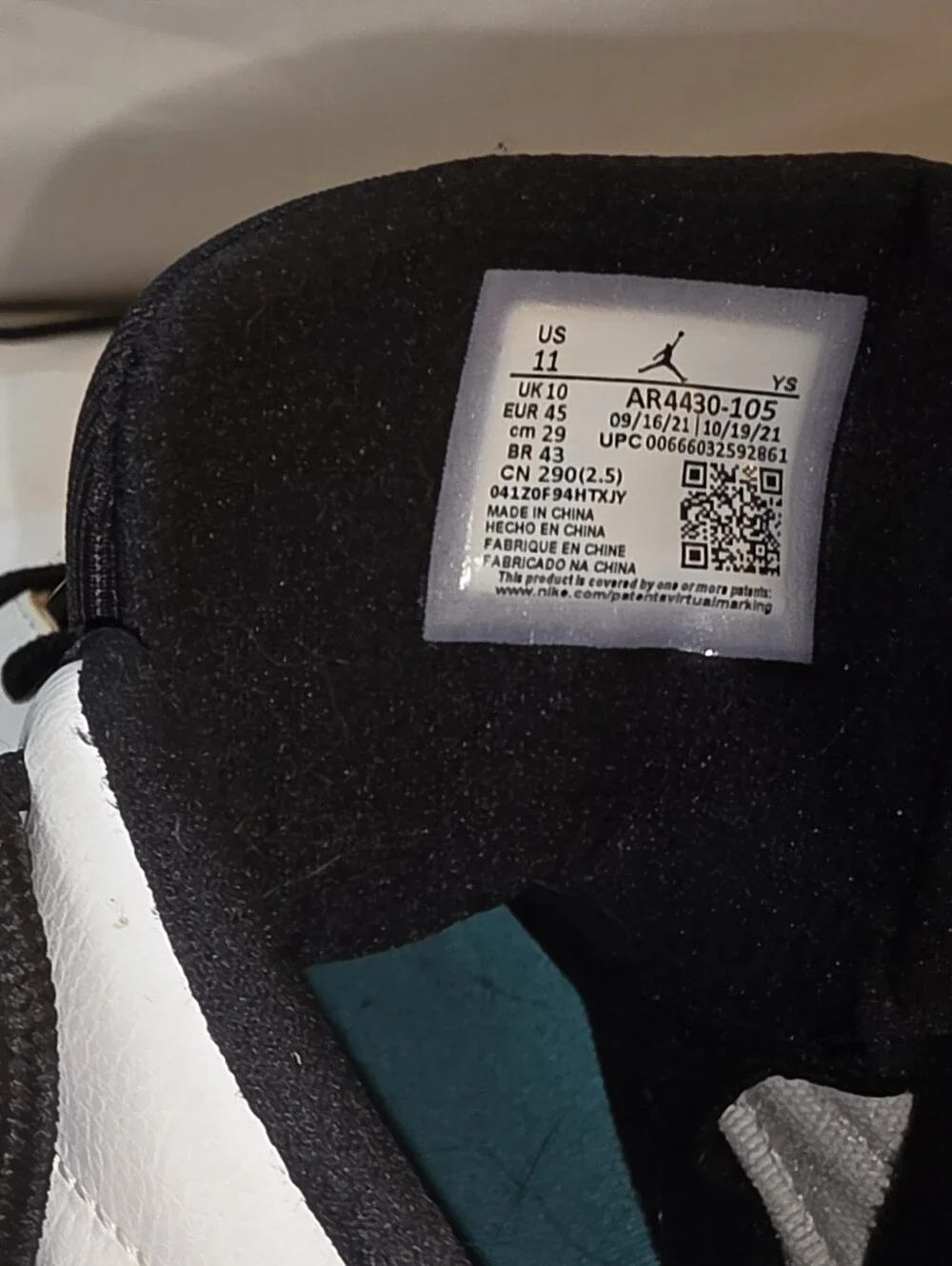 Jordan Sneakers with Teal & Pink Accents - Brand